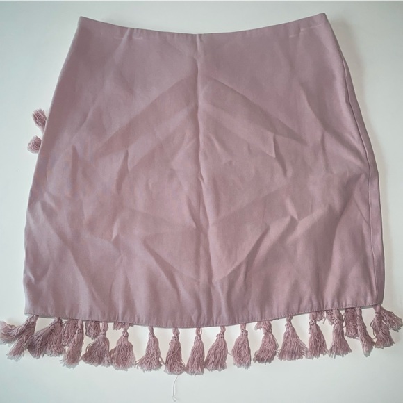 NWT FATE BRAND PINK TASSLE SKIRT BOUTIQUE POPULAR BRAND SUMMER FESTIVAL WEAR - Picture 6 of 8